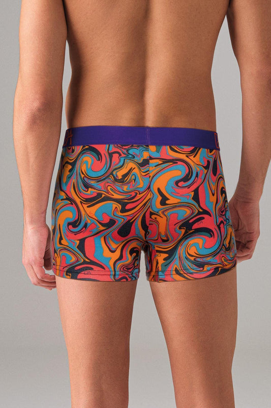 DOREANSE German Fabric Men's Marbling Patterned Cotton Boxer 1729