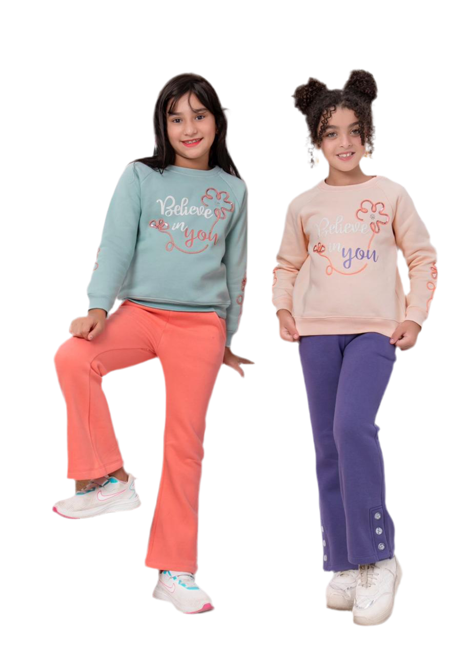Winter pajama girl 6-12 years Lined cotton