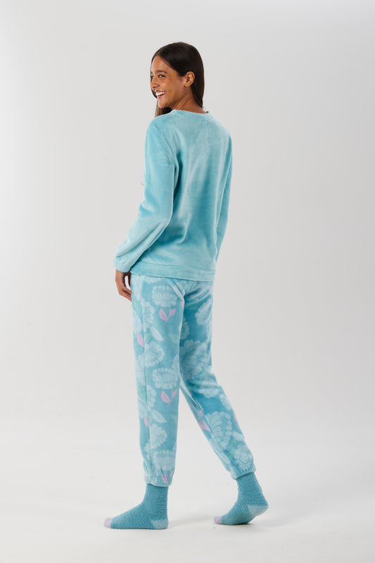 Italian Pajama Women fleece soft 88711