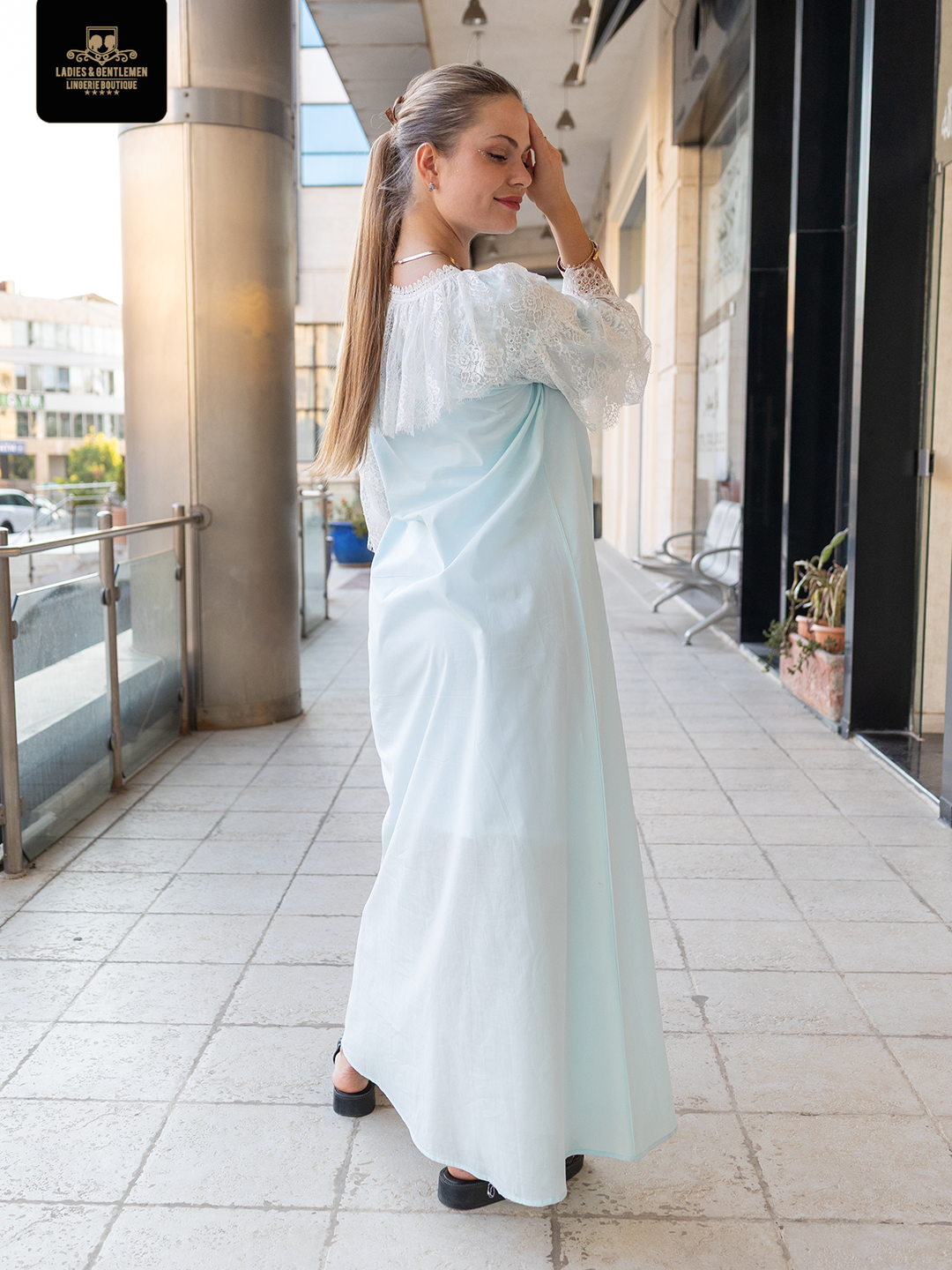 Maternity gown cotton 3 color available by coco box cb118
