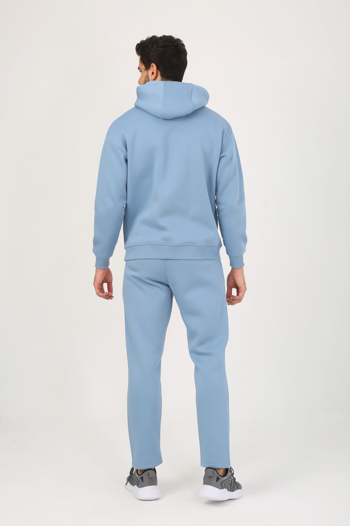 Baby blue Tracksuit Men hoodie