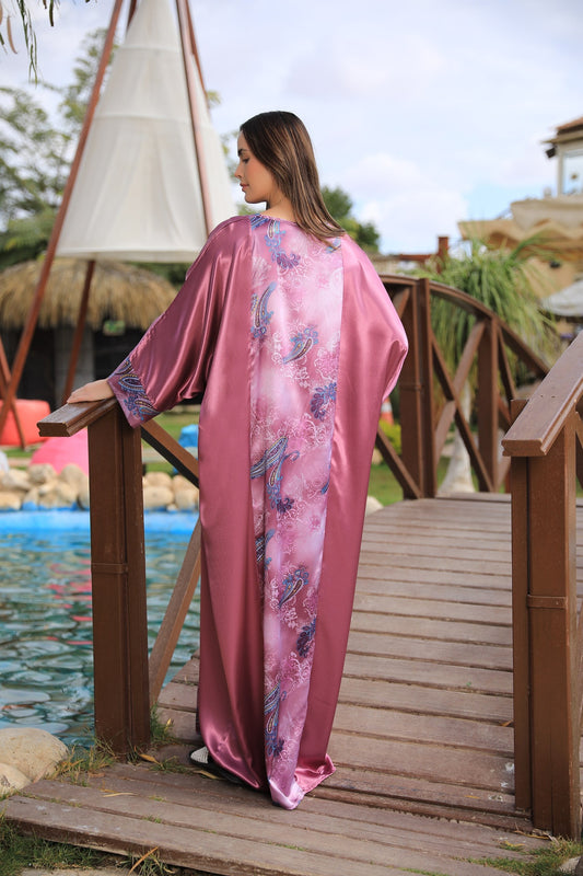 Caftan butterfly Pink Free Size 15954