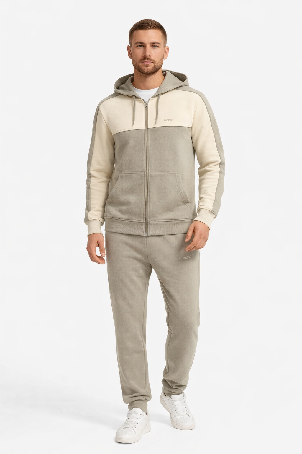 طقم رياضي رجالي خارجي ربيعي بيج RG0013