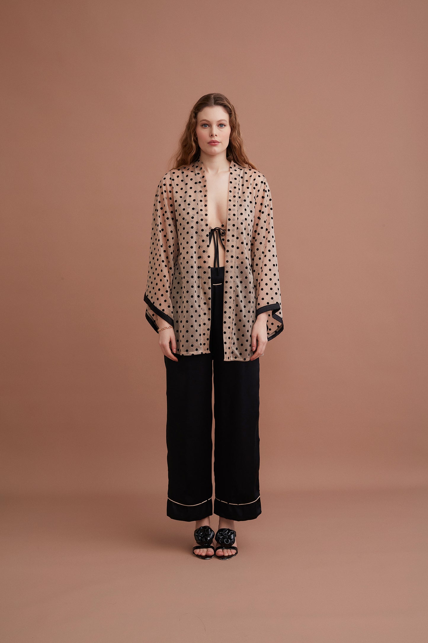 Luxury Bridal Pajama set 3 pcs TKM3031