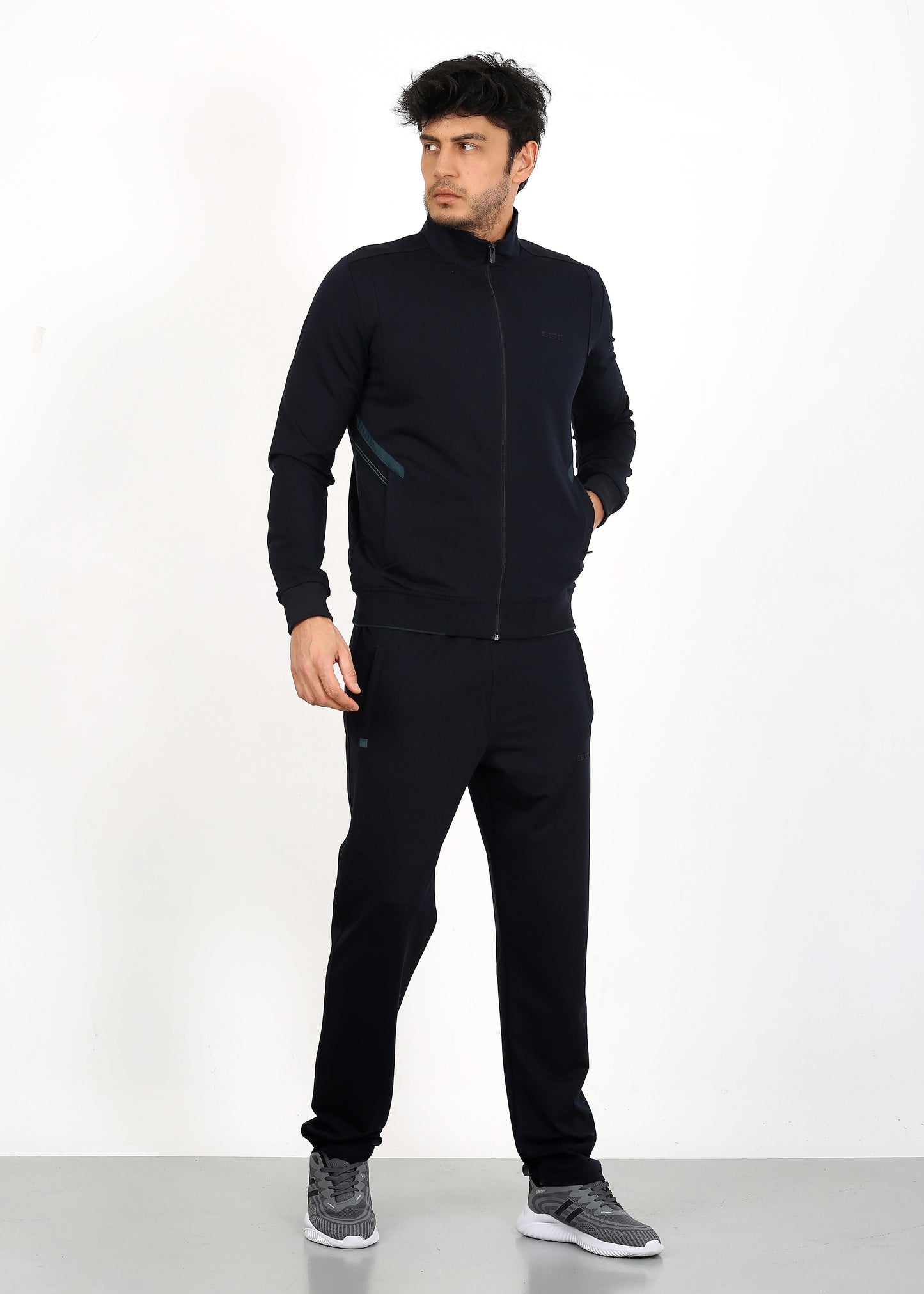 Spring Tracksuits available 3 colors dark navy ,olive , navy 0100