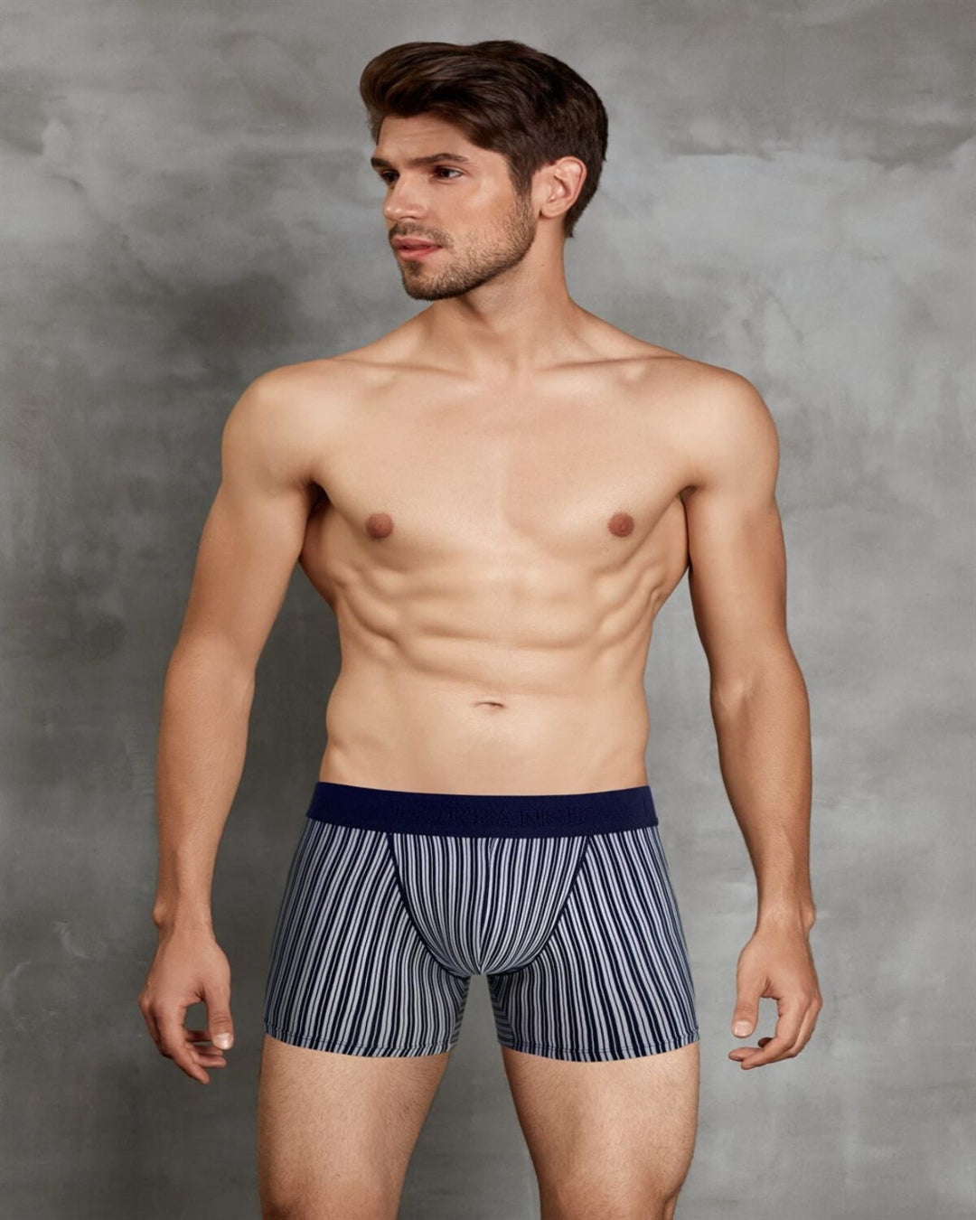 Doreanse Stripe Boxer Brief available 3 color German Fabric 1866