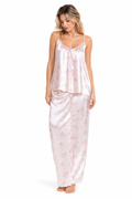 Women Pajama silk satin pink XL available 188