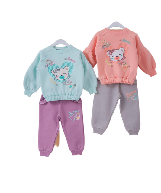 Winter pajama girl 12-36 Month  Lined cotton