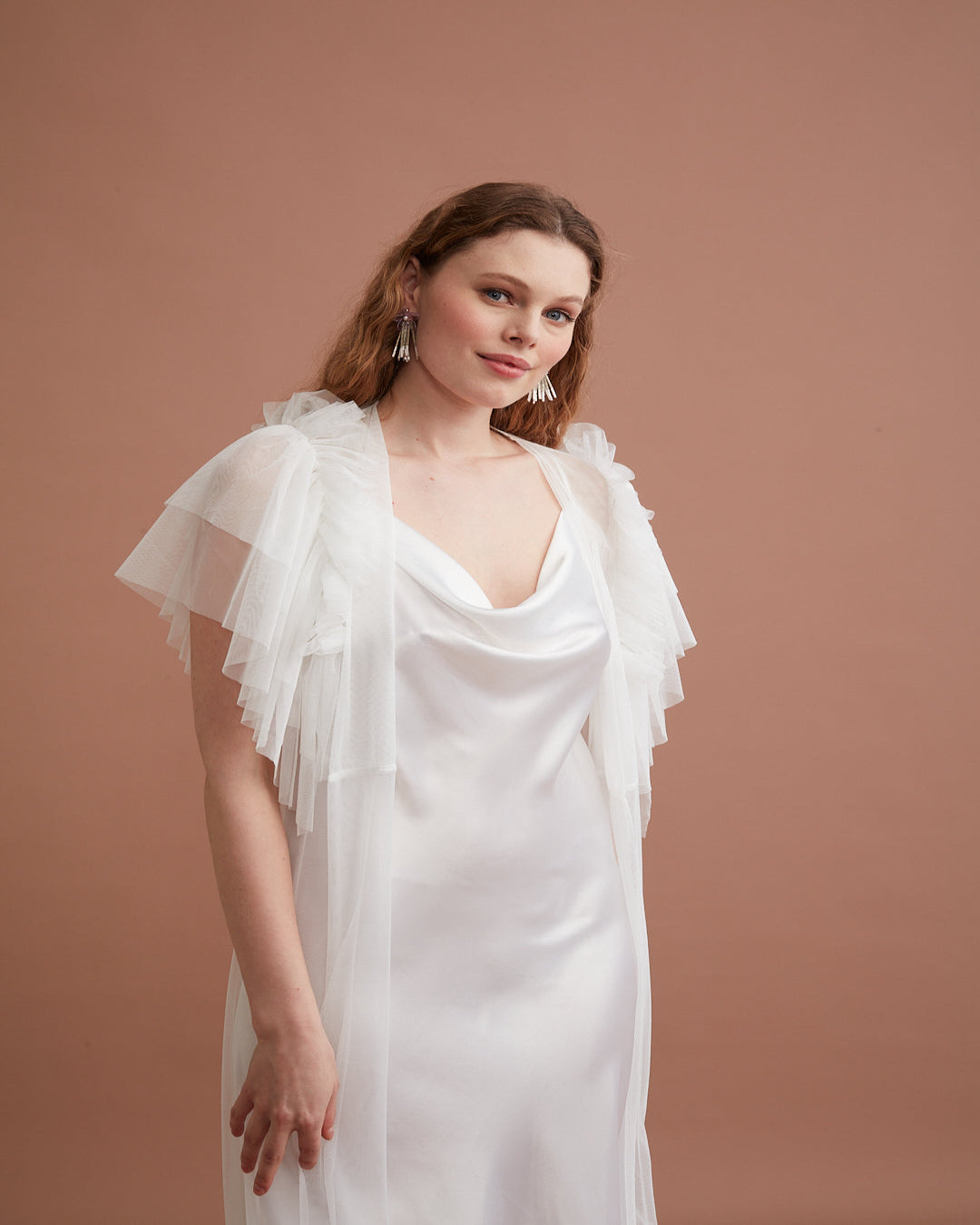 Set long bridal satin Tk147