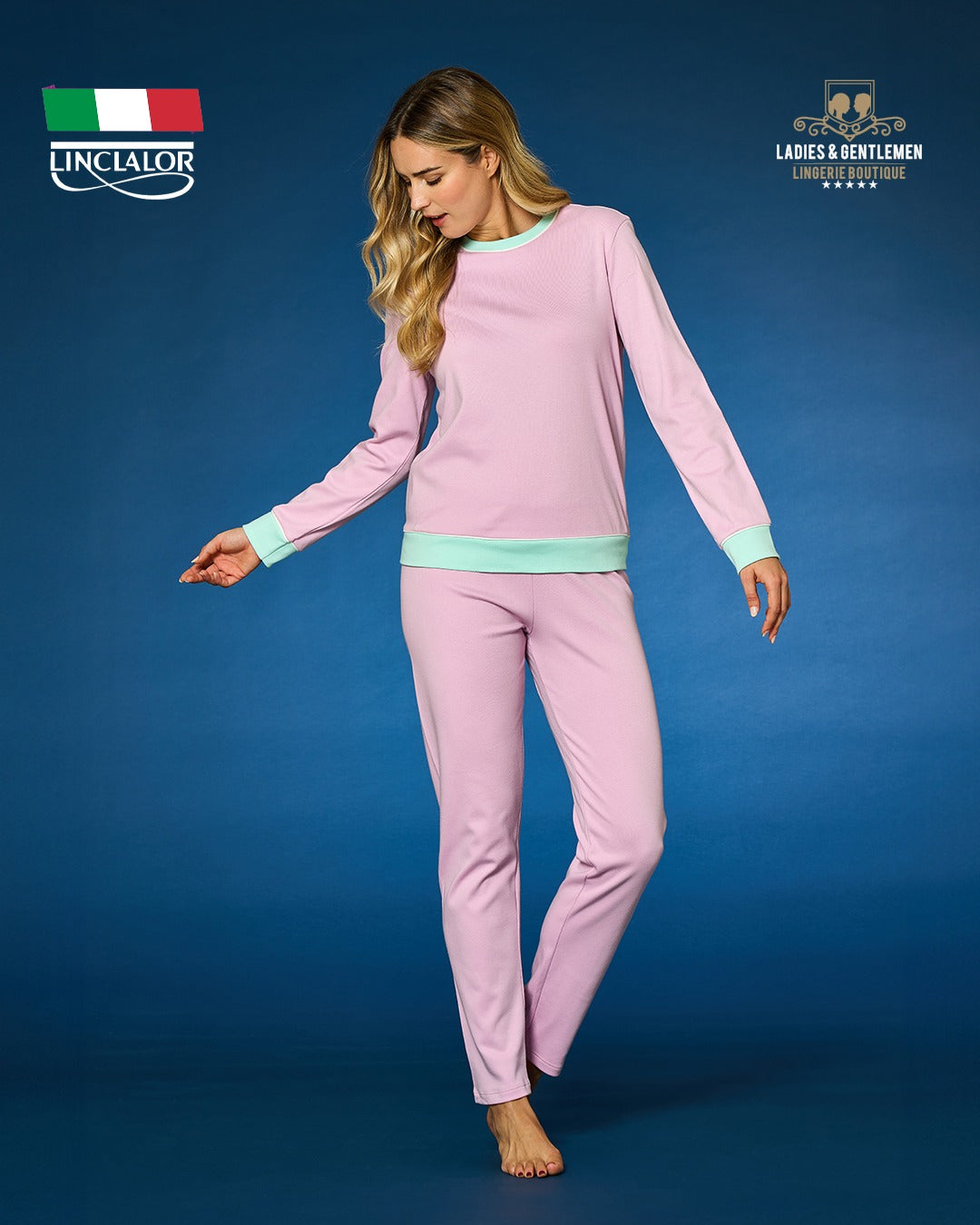 Italian Pajama Lincalor Women winter cotton 100% L91033