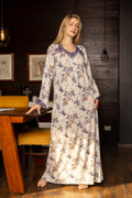 Home dress summer long sleeve women printed available big size17960