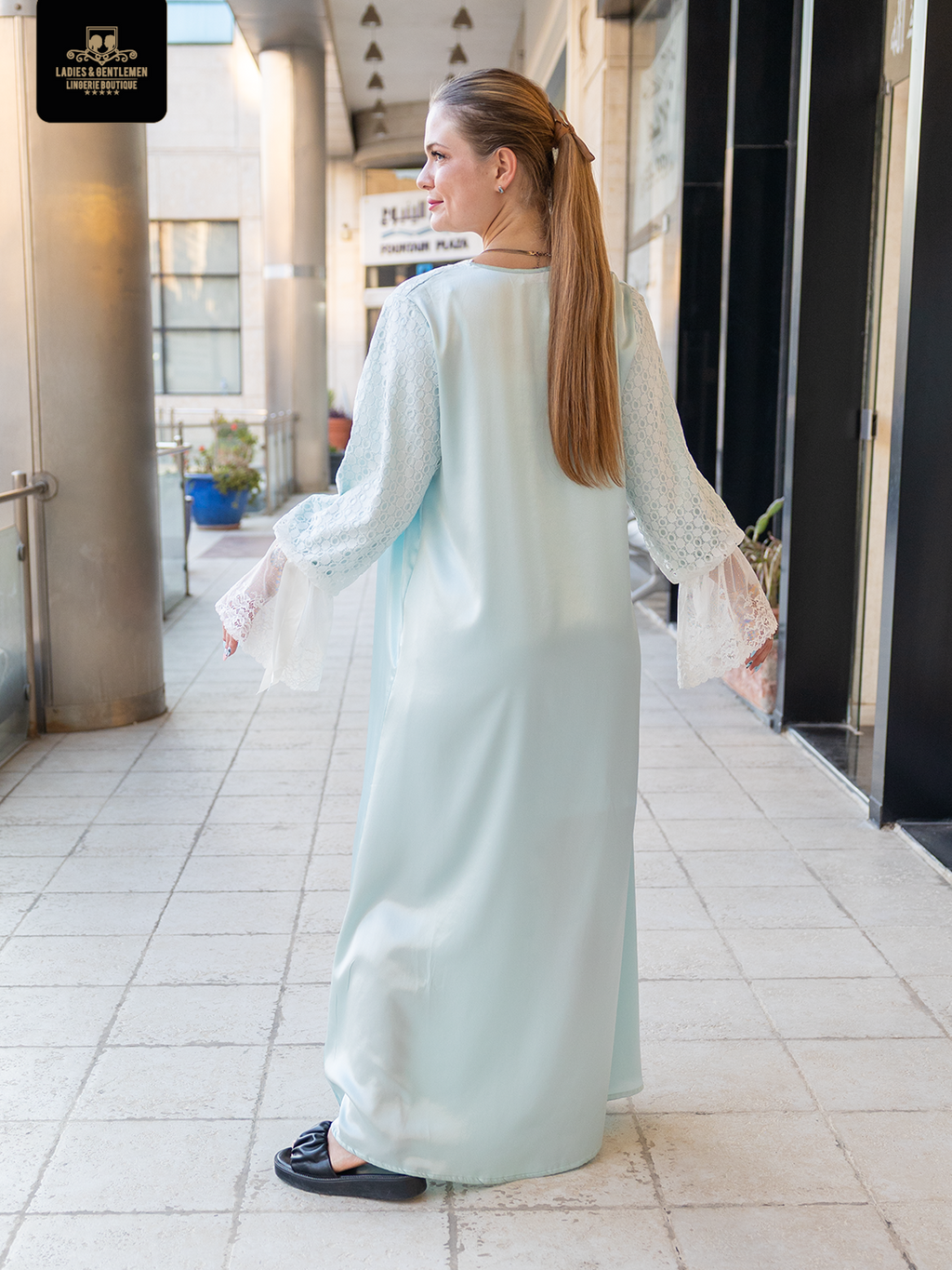 Maternity gown satin 3 color available by coco box cb120
