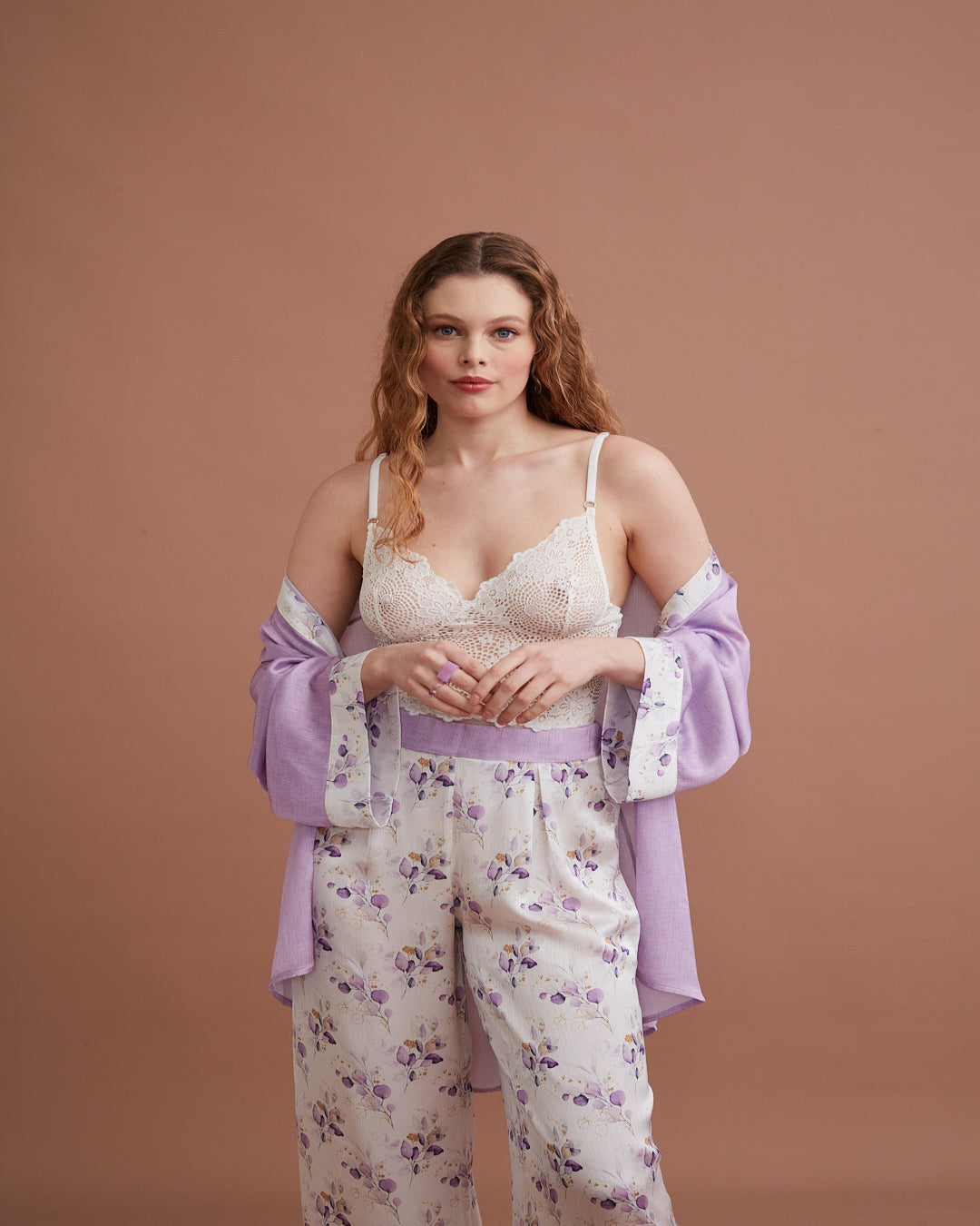 Luxury Bridal Pajama set 3 pcs 
TKM3029