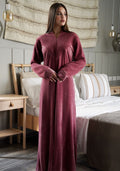 Velvet dress with zip