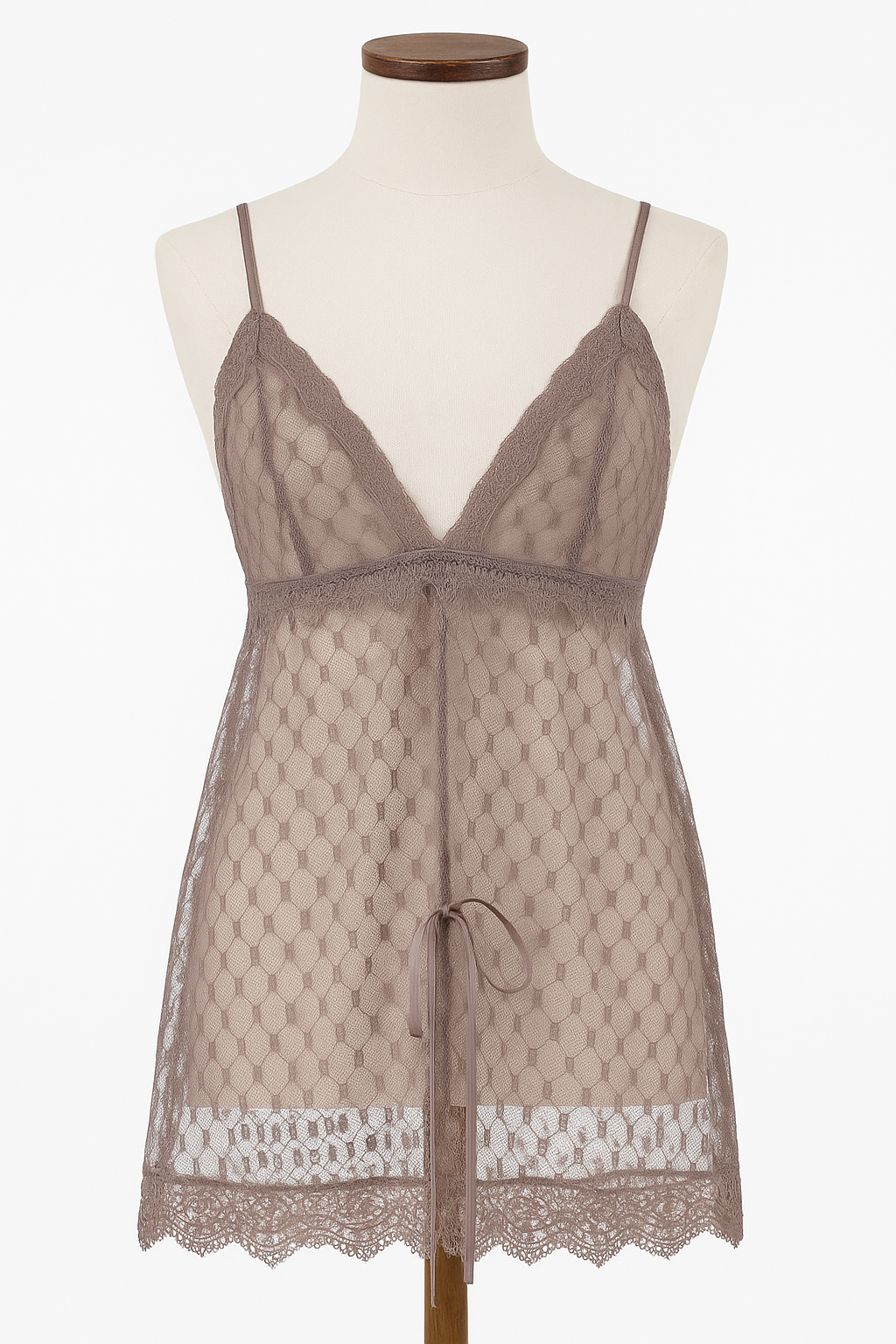 Sexy women Baby doll chiffon beige