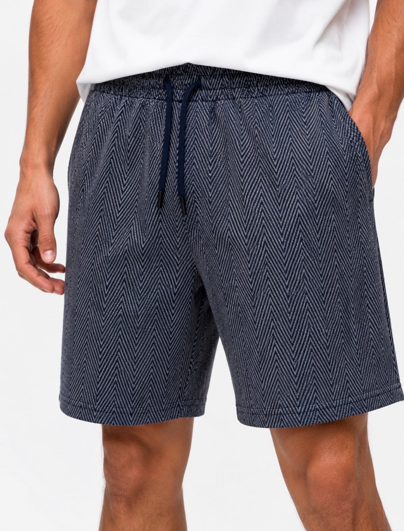 Only short 100% cotton Navy.