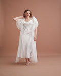 Set long bridal satin Tk147