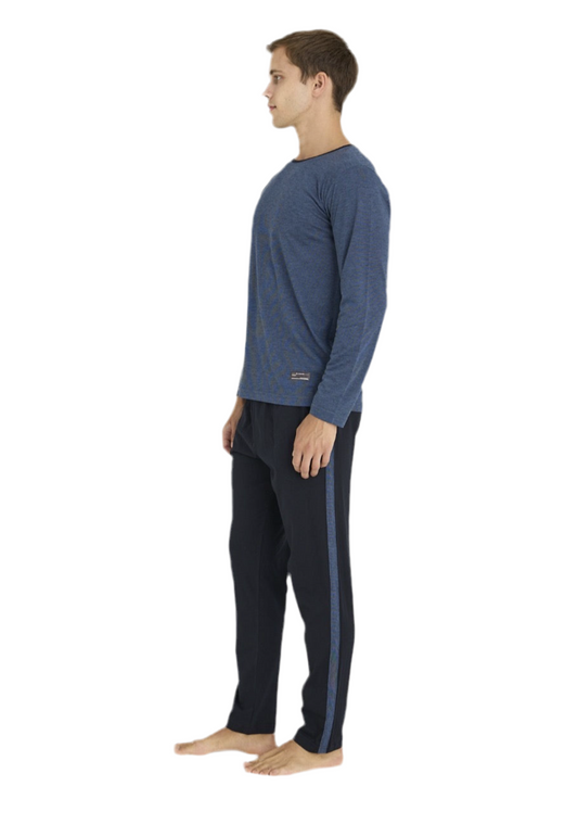 Pajama men Soft autumn made in Turkey - navy 9212