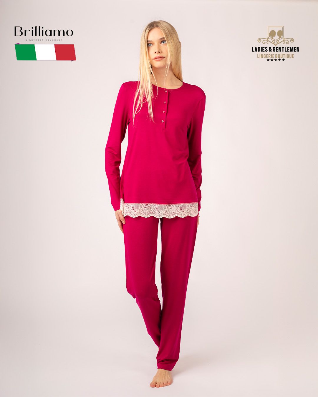 Luxury Italian Pajama Women Soft modal L802208