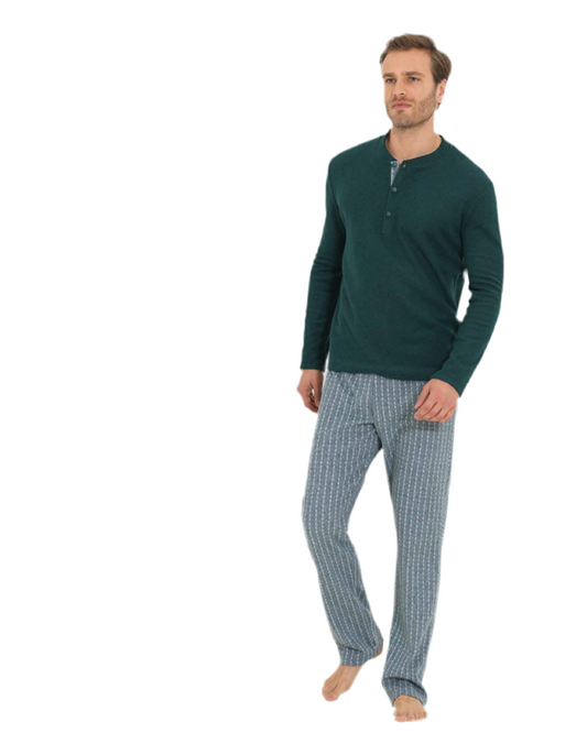 Italy men pajama winter mohair