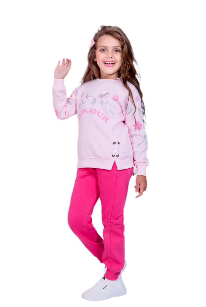 Winter pajama girl 8-10 years Lined cotton