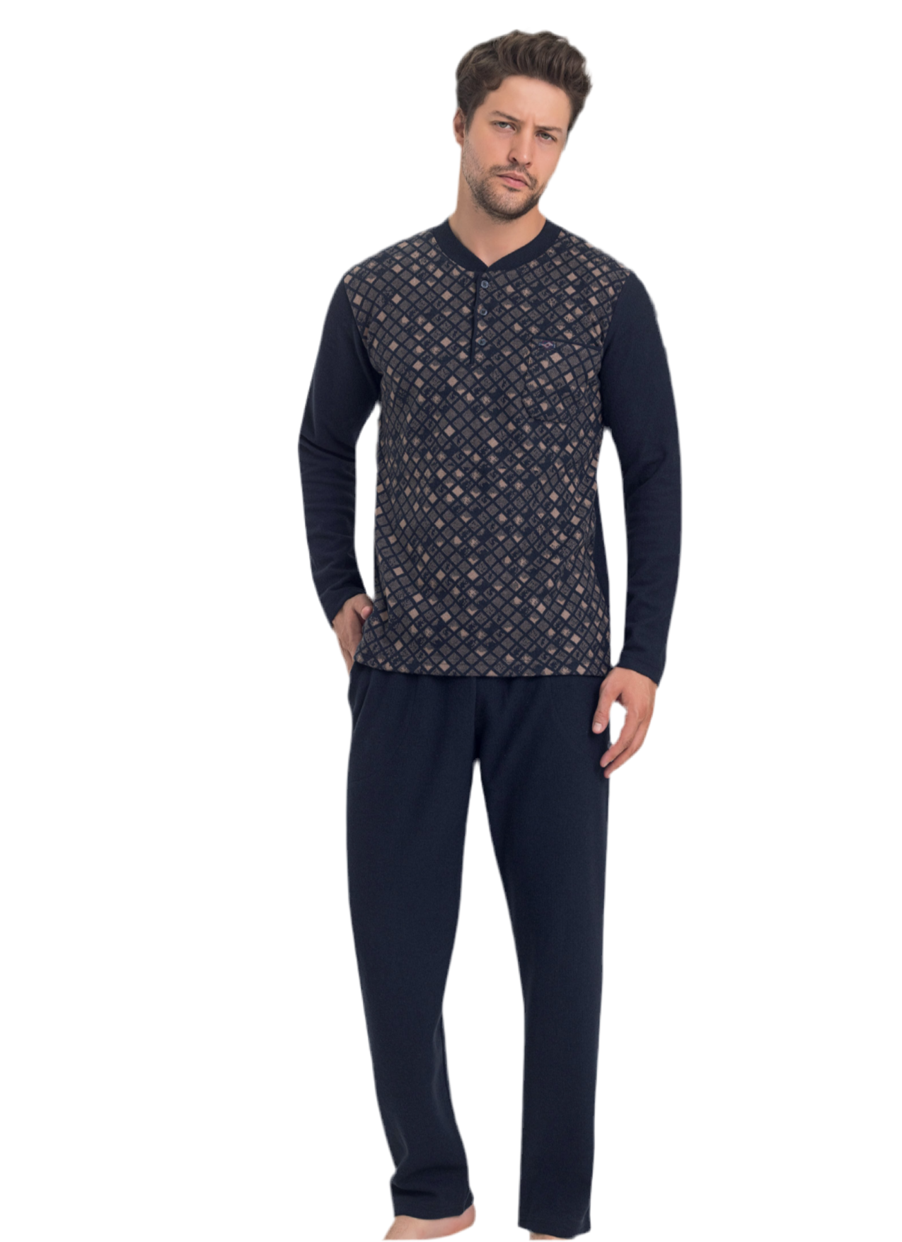 Winter Pajama Men Big Size 3XL