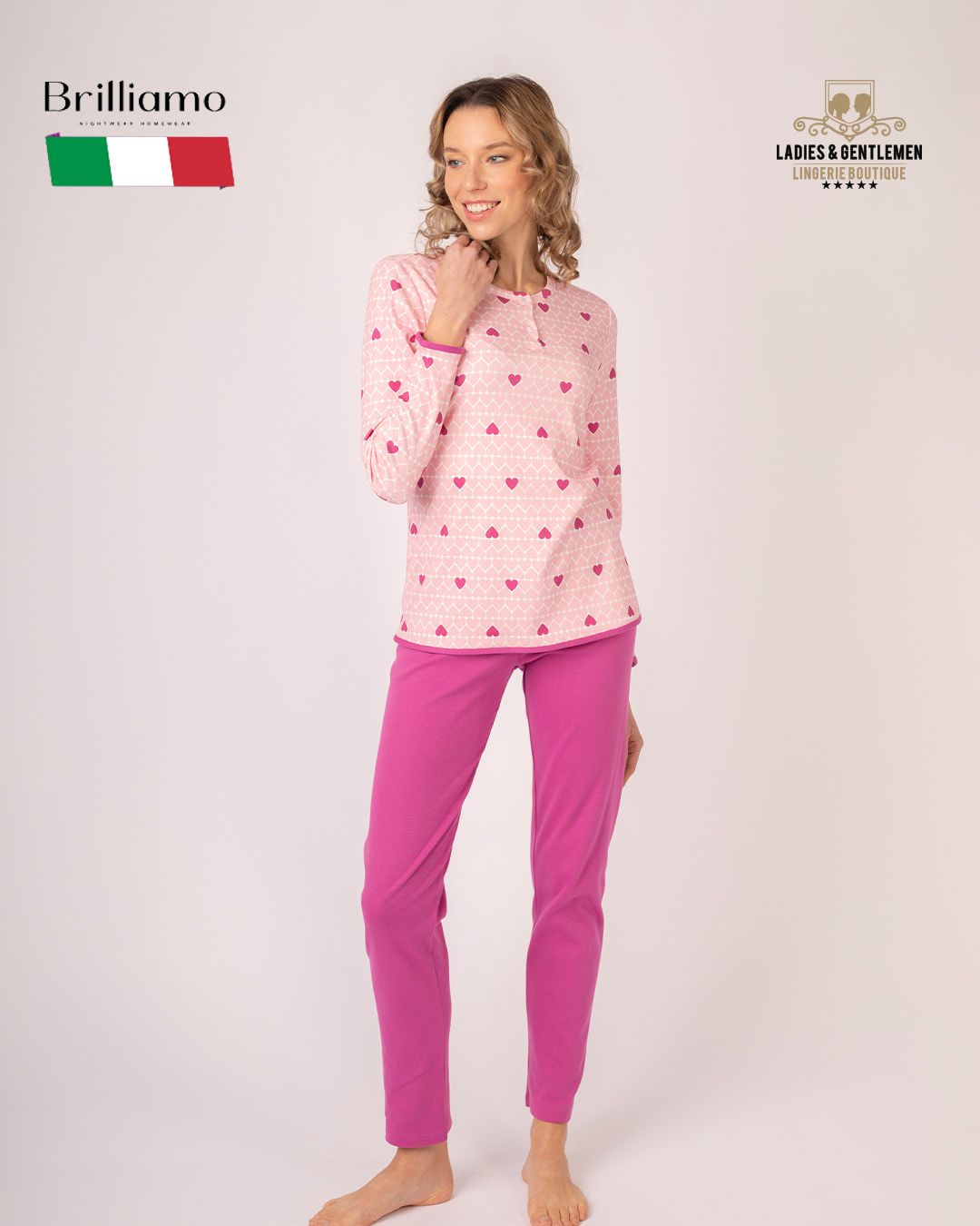 Italian Pajama women 100% cotton L92185