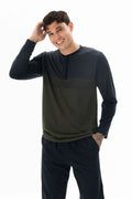 Pajama men autumn made in Turkey - Olive color 26113