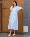 Women Night dress baby blue 15977