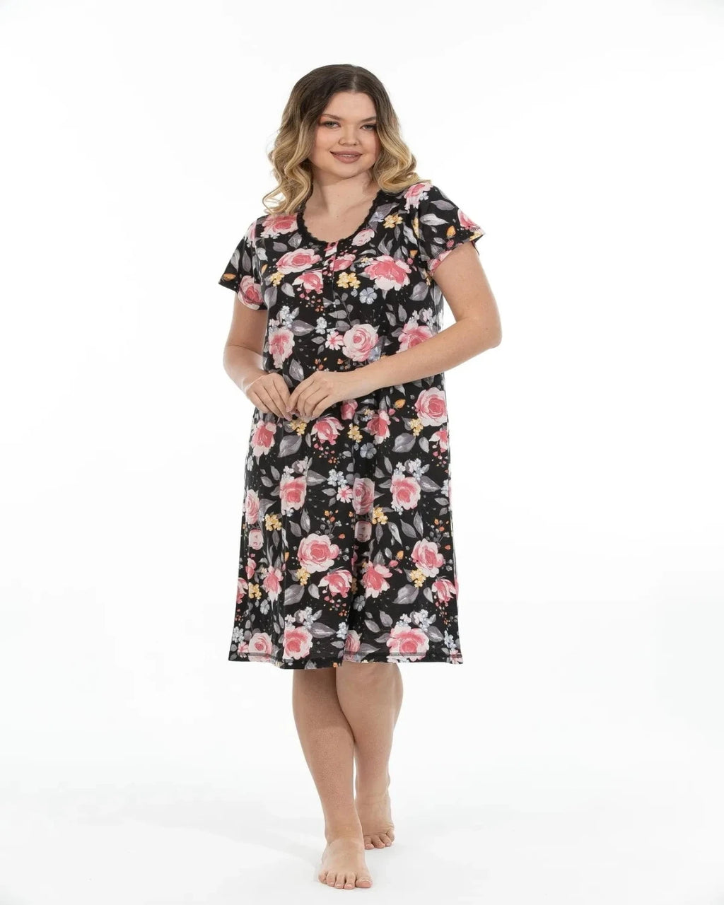 Women Night gown bambo flower 2XL available 72210