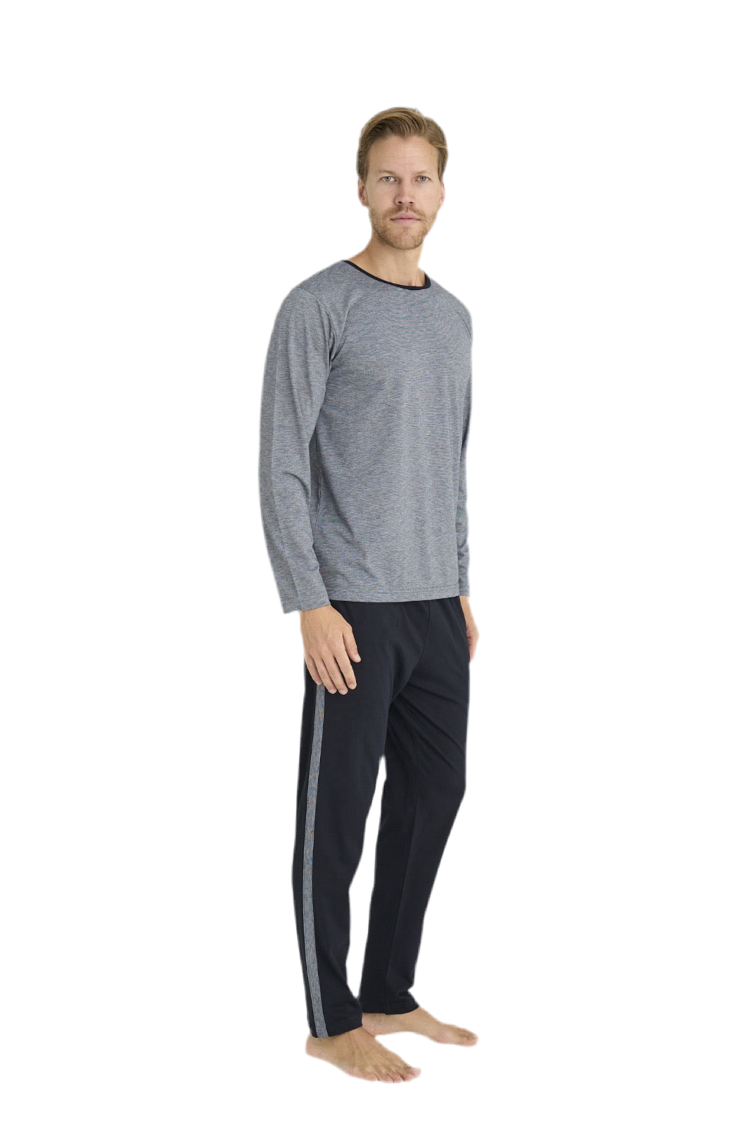 Pajama men Soft autumn made in Turkey - grey 9212