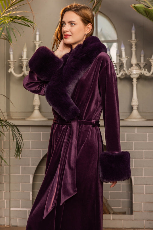 Robe maxi fur