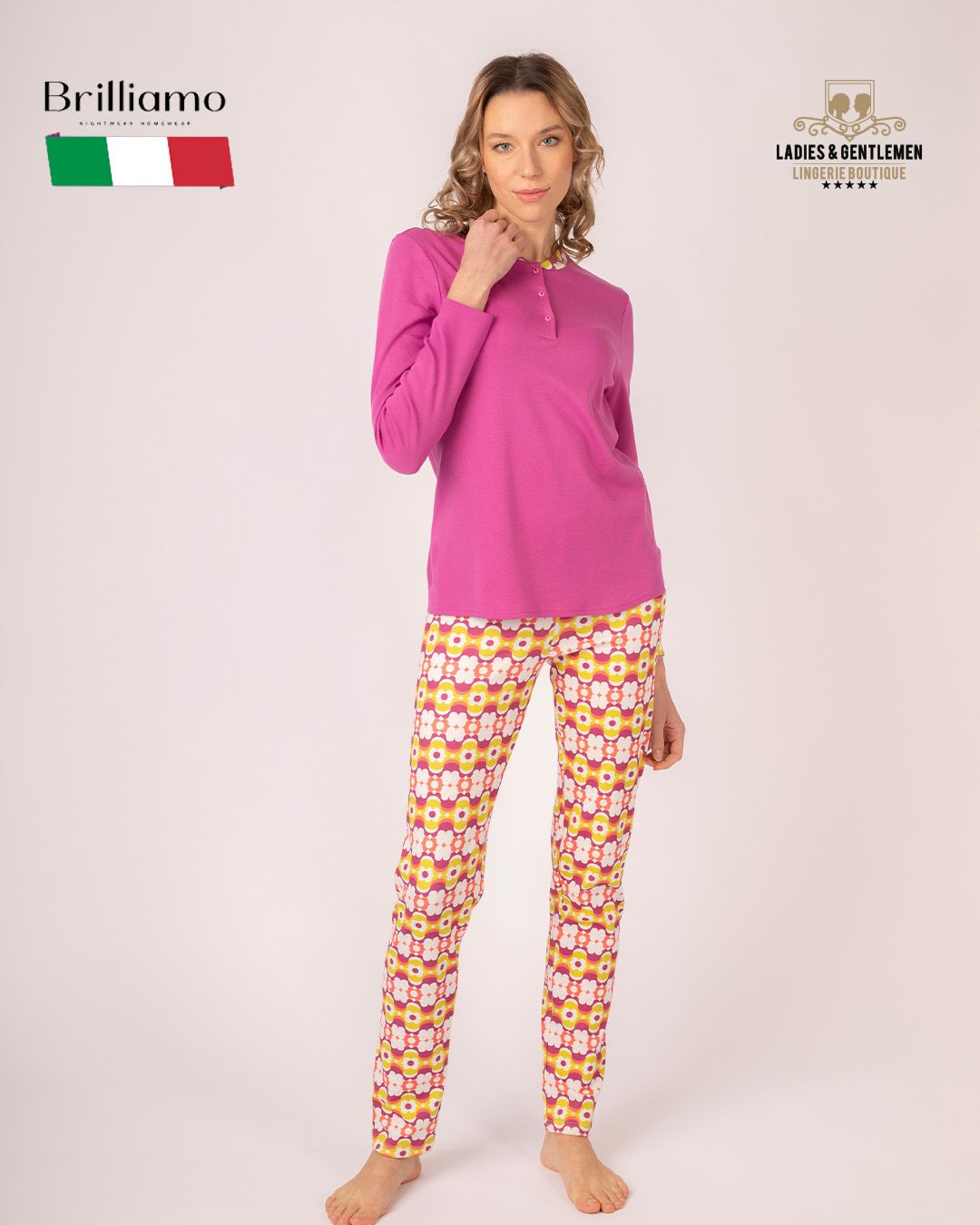 Italian Pajama women 100% cotton L92186
