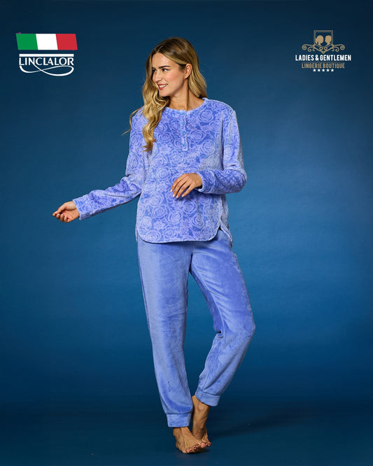 Winter Italian linclalor Pajama Women fleece L88798