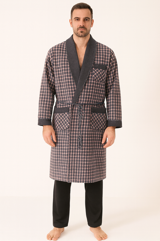 Winter Robe Men In Soft Wool