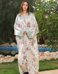 Butterfly Caftan satin flower panted 15973