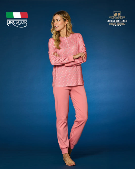 Italian Pajama Lincalor Women winter cotton 100% L92206