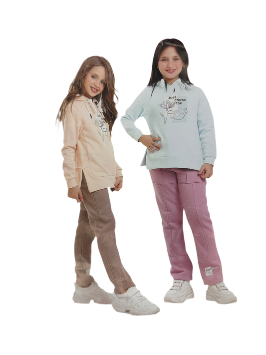 Winter pajama girl 7-10 years Lined cotton