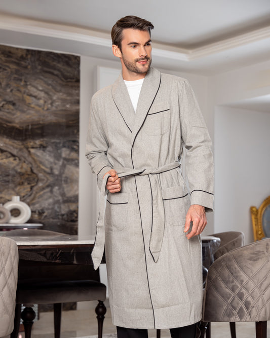 Luxury plain winter robe