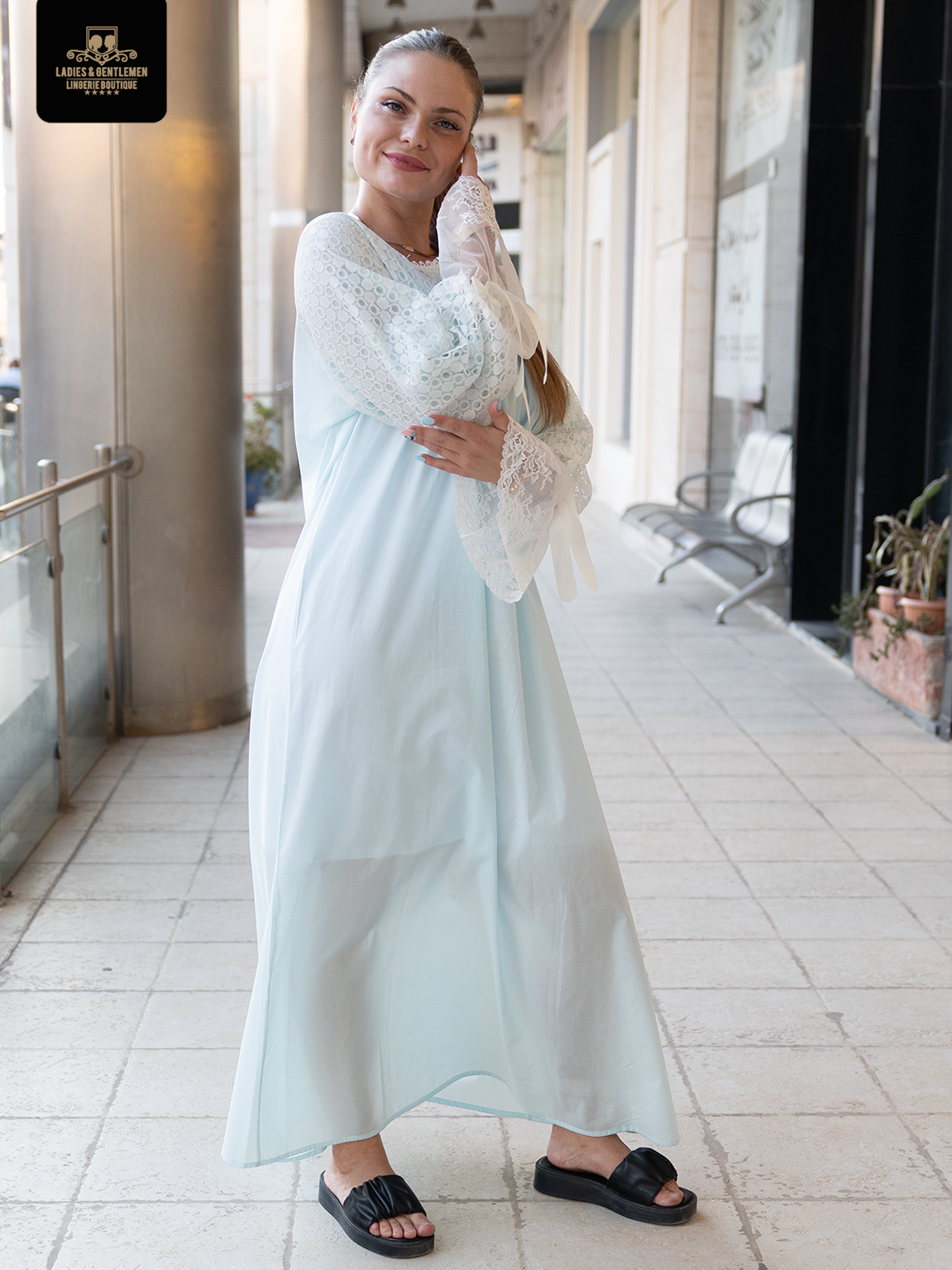 Maternity gown cotton 3 color available by coco box cb120
