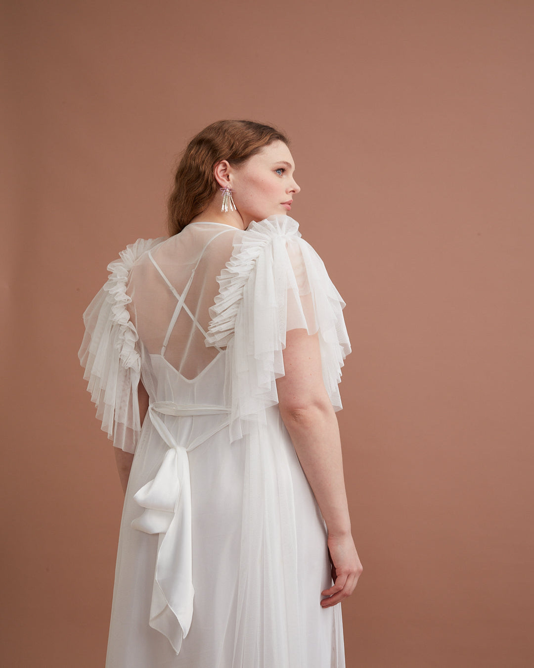 Set long bridal satin Tk147