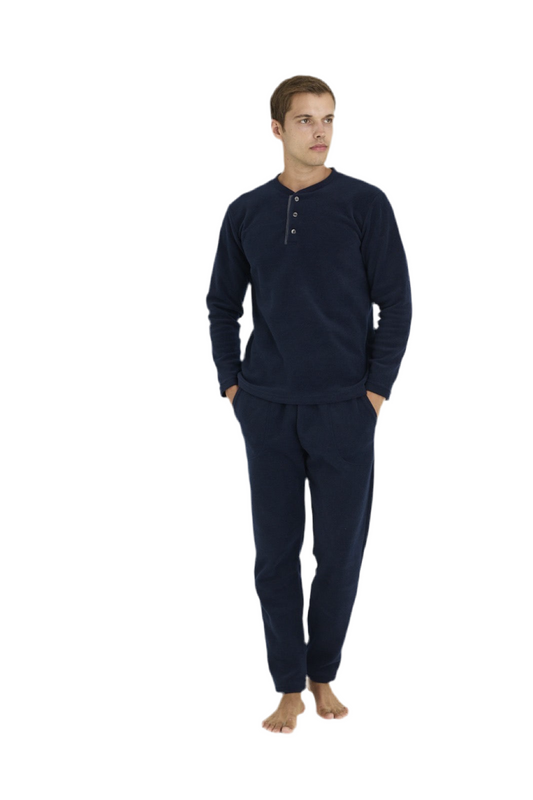 Winter Pajama men Polar made in Turkey  Navy 7305