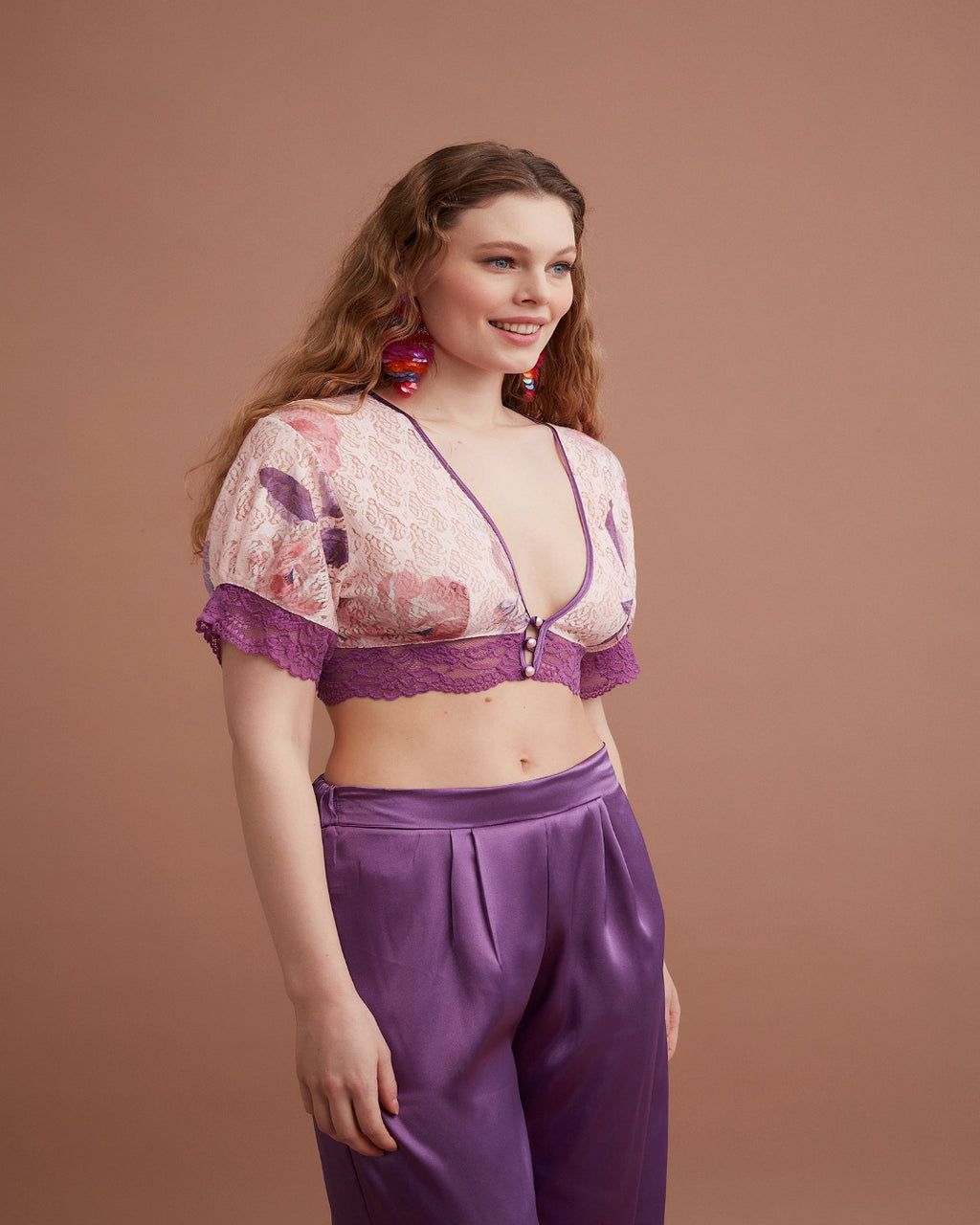 Luxury Bridal Pajama set 3 pcs 
TKM3033