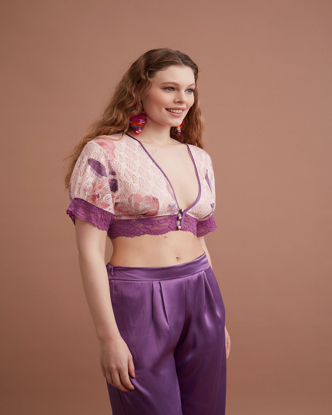 Luxury Bridal Pajama set 3 pcs 
TKM3033