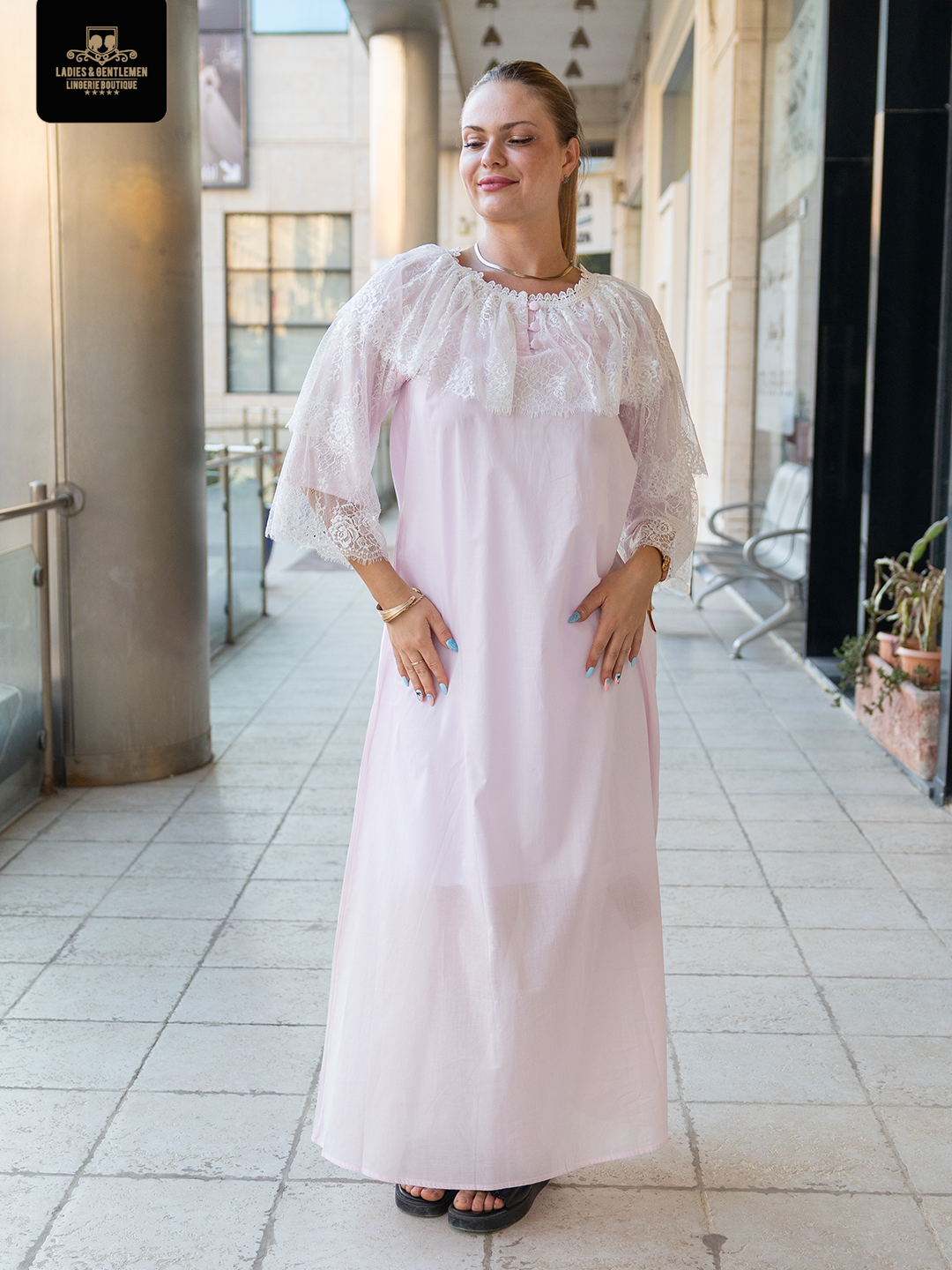 Maternity gown cotton 3 color available by coco box cb118