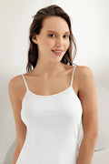 Women’s White Thin Strap Athlete undershirt white 0197