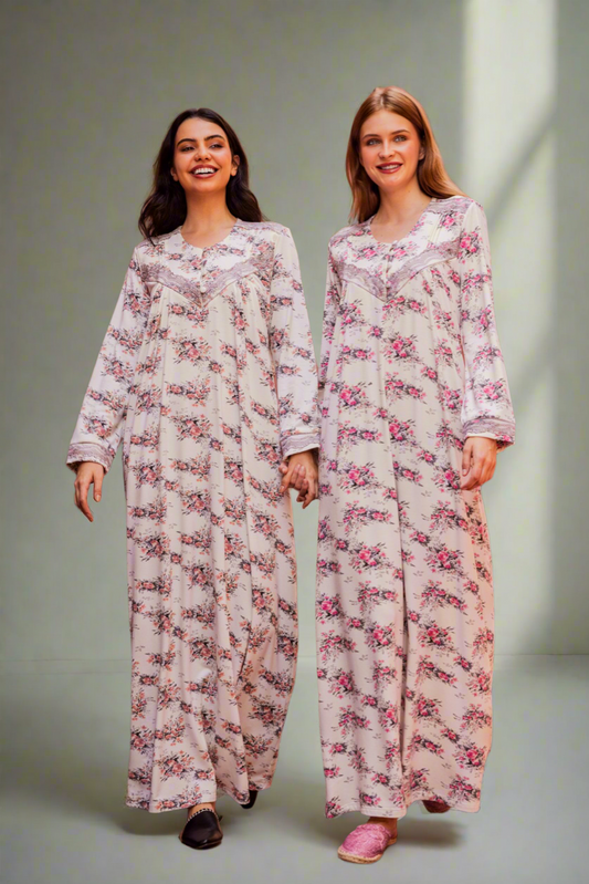 Floral print nightgown