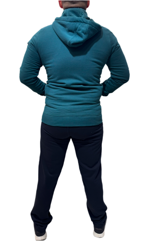 Winter Thick outdoor Tracksuit Men Removable Hat 0090