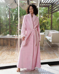 Winter Long Robe Fleece Women Pink EG16812