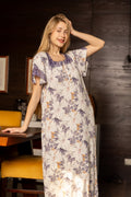 Home dress summer women printed big size available 17959